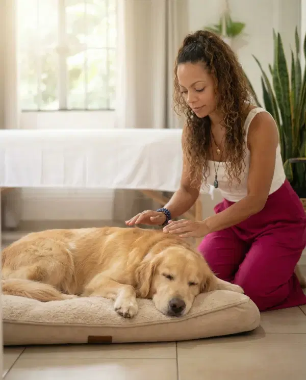 Reiki for dogs and pets in La Paz Mexico, holistic support by Jessica Nateli